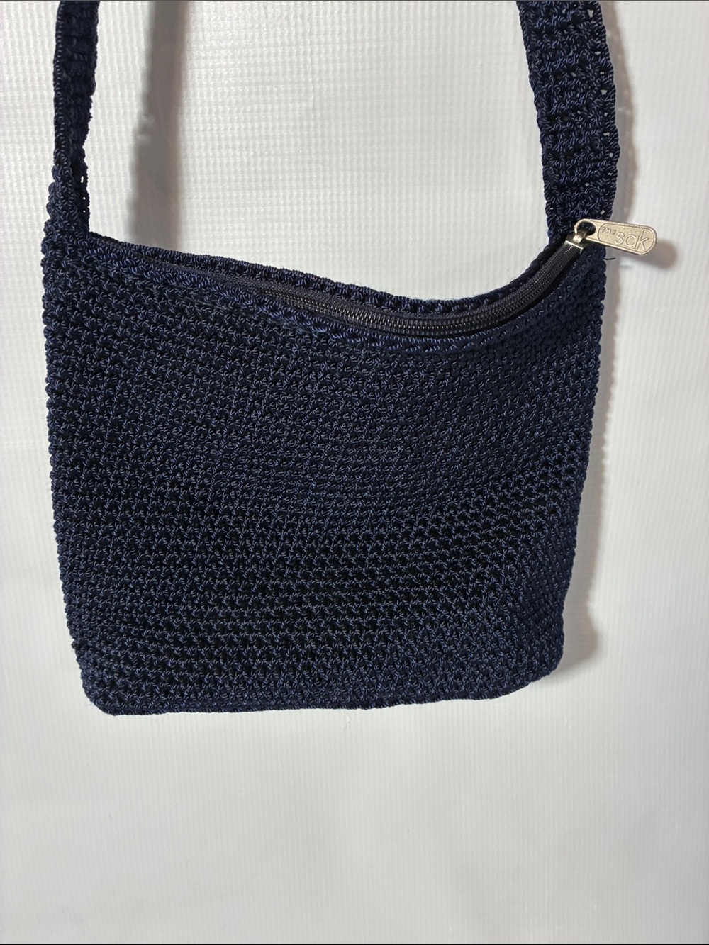 The Sak Navy Handwoven Shoulder Bag